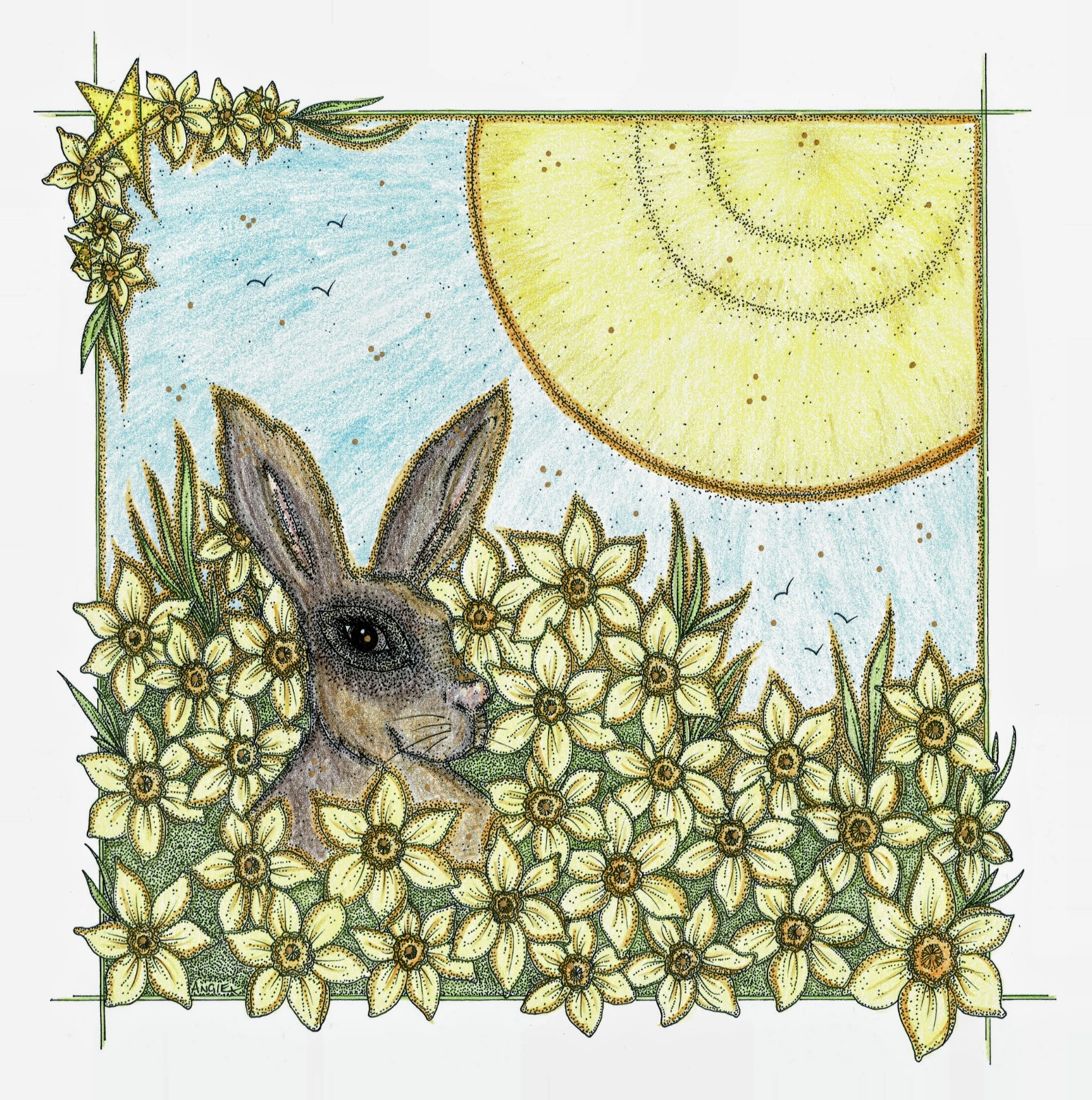 Gazing Hare - April